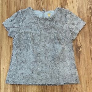 ANTHROPOLOGIE LEIFSDOTTIR plush dressy top M